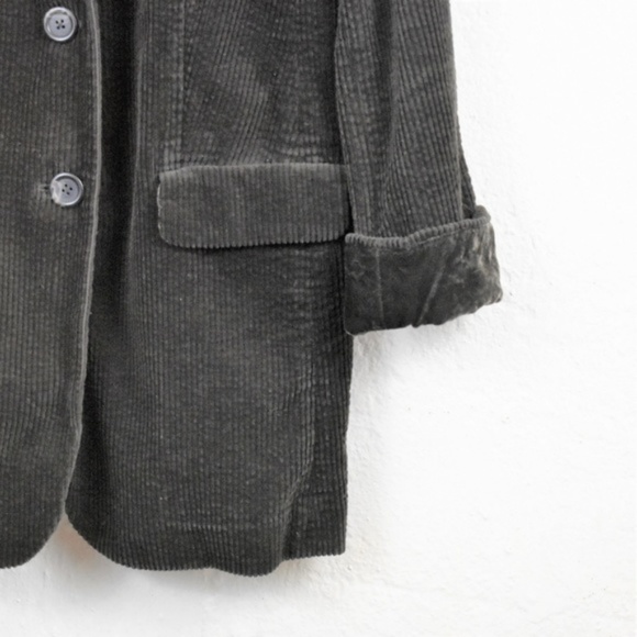 J. Jill Dark Brown Corduroy 3/4 Length Coat Jacket - Picture 4 of 7